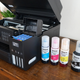 Botellas de tinta de una impresora Epson EcoTank ET-3850